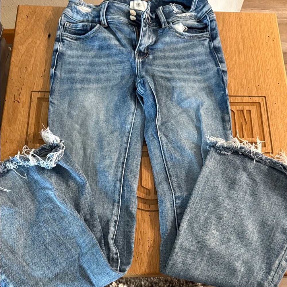 Kids Blue Distressed Jeans